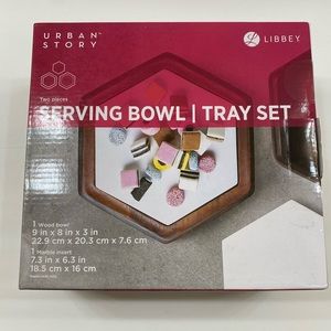 Urban Story serving bowl tray set